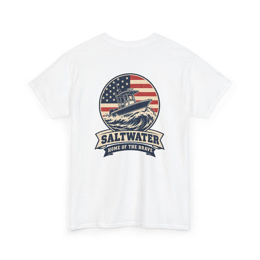 Saltwater Home of the Brave Heavy Cotton Tee