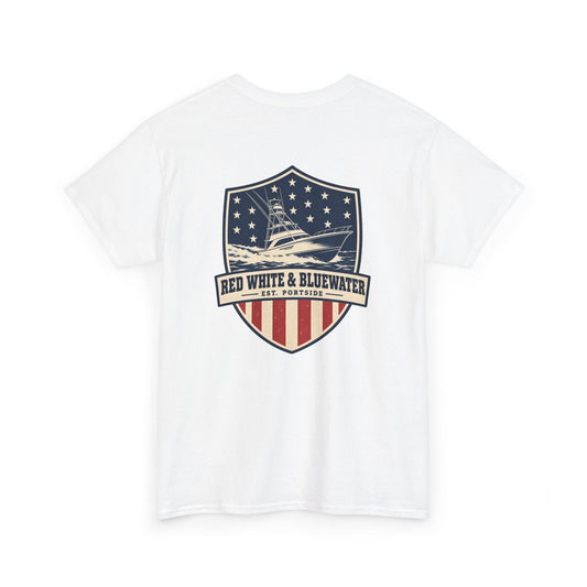 Red White & Bluewater Heavy Cotton Tee