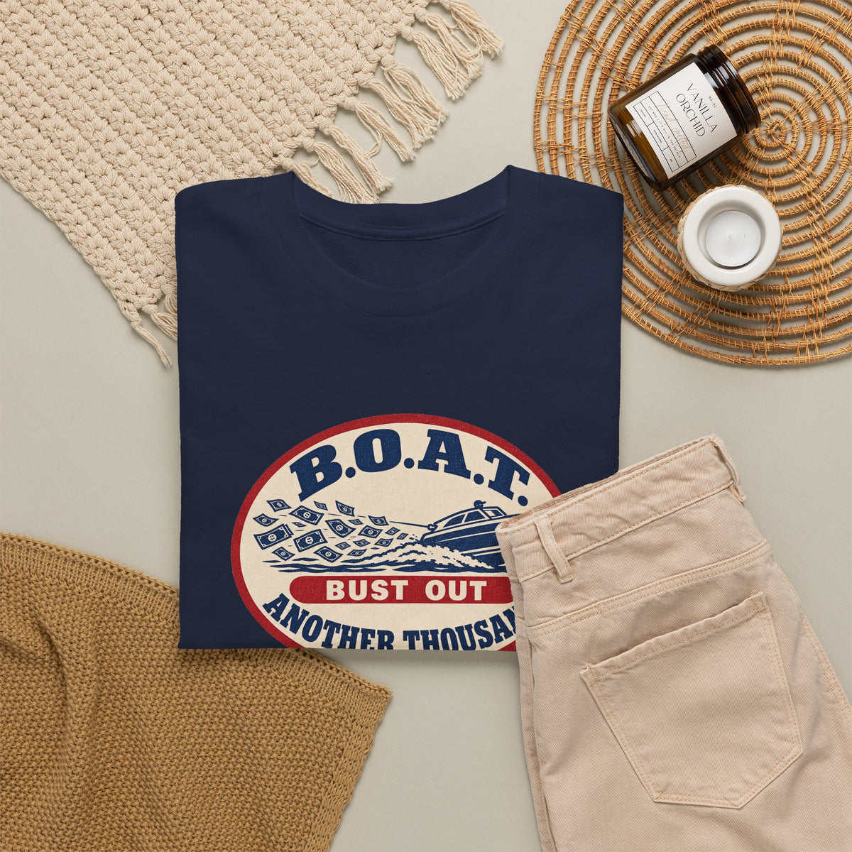 B.O.A.T. Bust Out Another Thousand Heavy Cotton Tee