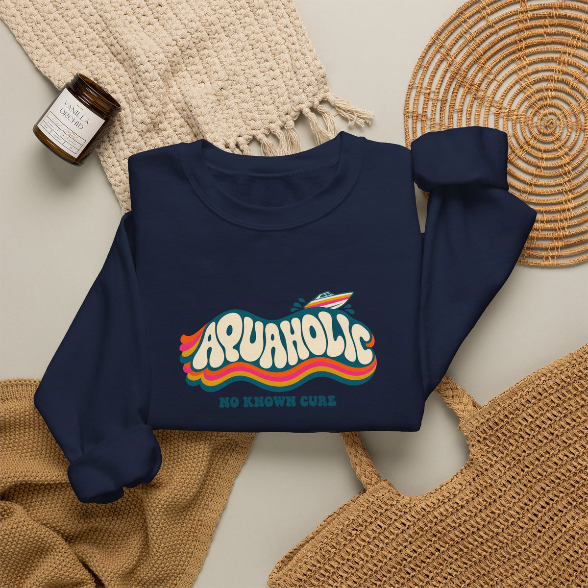Aquaholic Heavy Blend Crewneck Sweatshirt