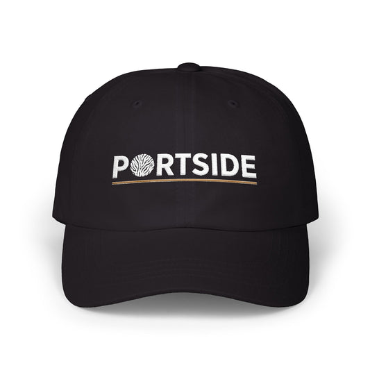 Portside Zebra Wordmark Embroidered Dad Cap
