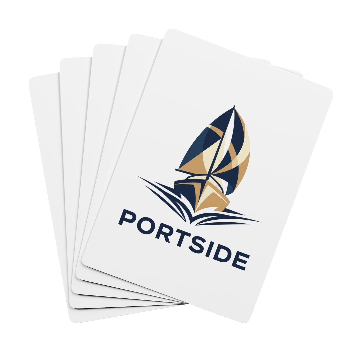 Nautical Poker Playing Cards — 'Portside' Sailboat Design