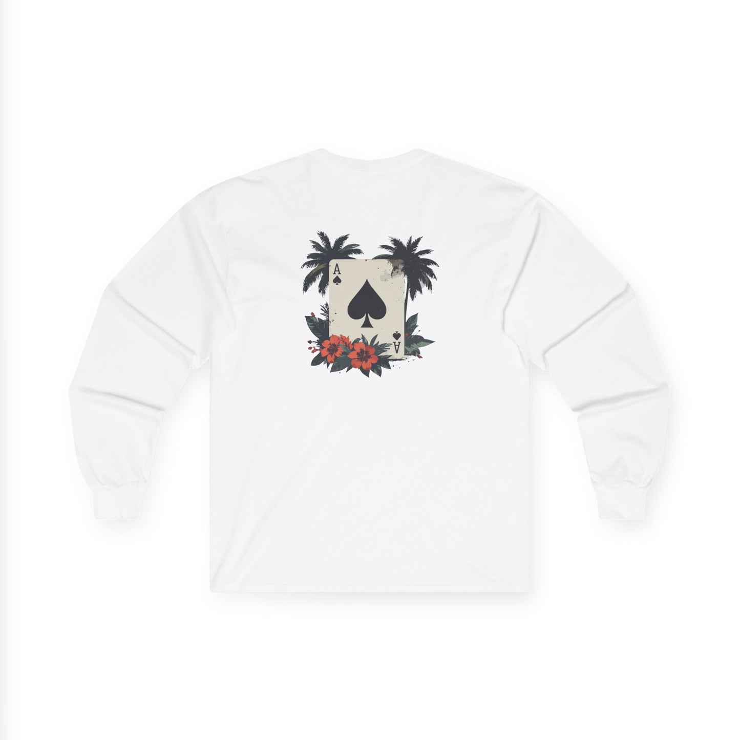 Ace of Spades Palm Tree Heavy Cotton Long Sleeve