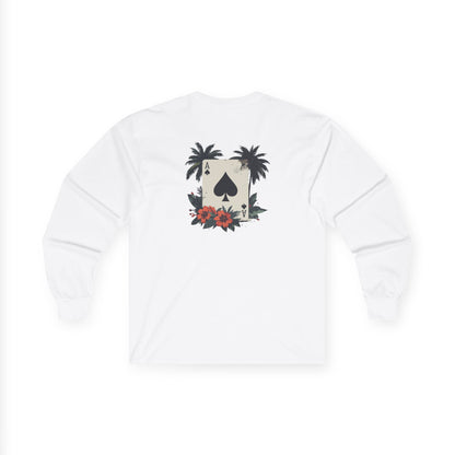 Ace of Spades Palm Tree Heavy Cotton Long Sleeve