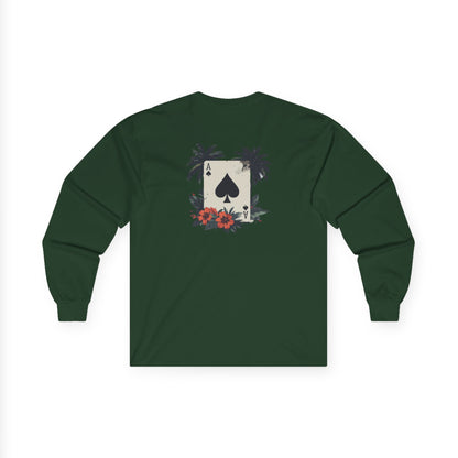 Ace of Spades Palm Tree Heavy Cotton Long Sleeve