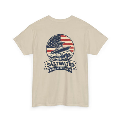Saltwater Home of the Brave Heavy Cotton Tee