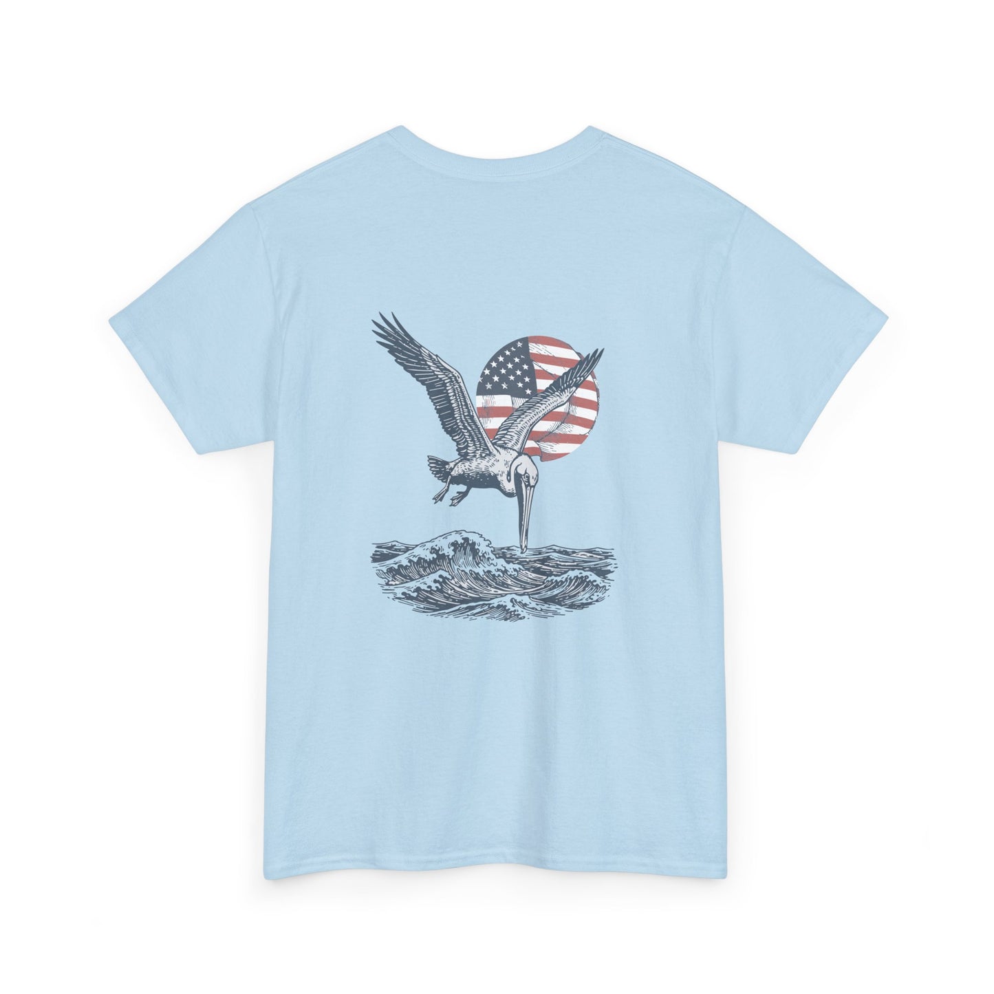 Patriotic Pelican Heavy Cotton Tee