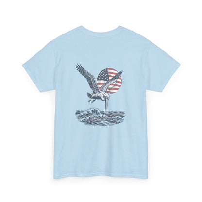 Patriotic Pelican Heavy Cotton Tee