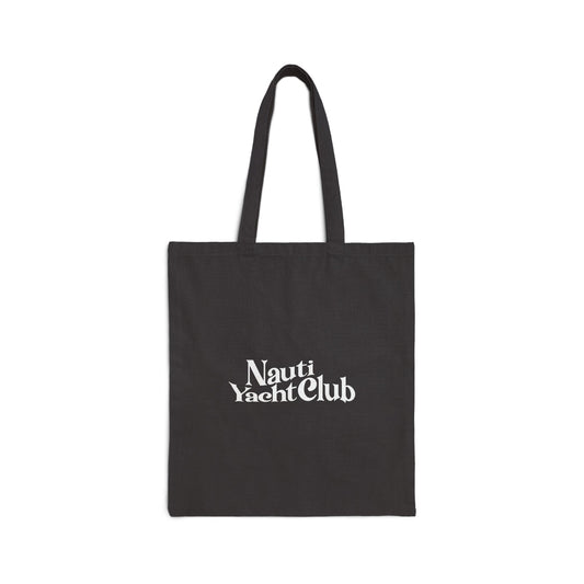 Nauti Yacht Club Cotton Canvas Tote Bag