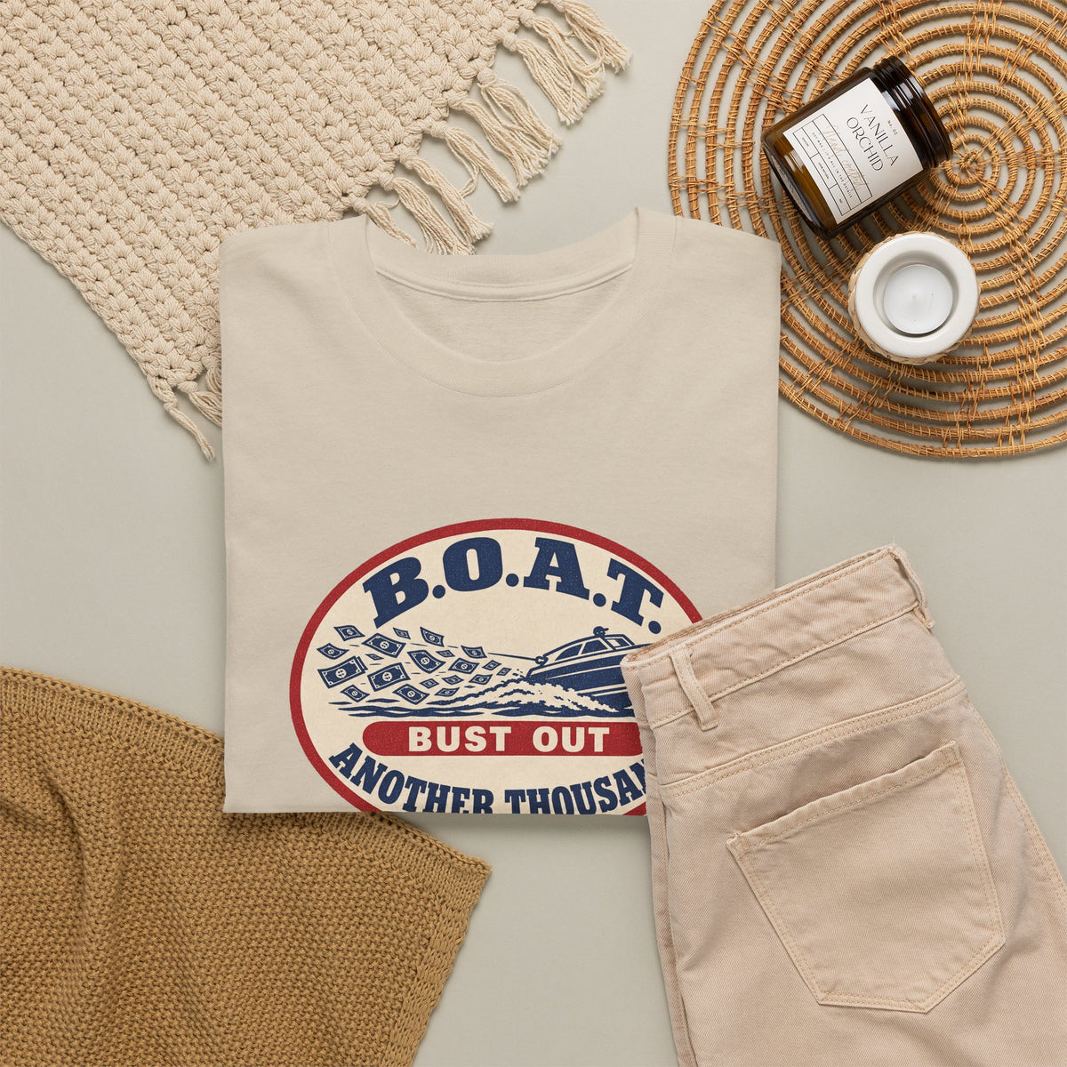B.O.A.T. Bust Out Another Thousand Heavy Cotton Tee