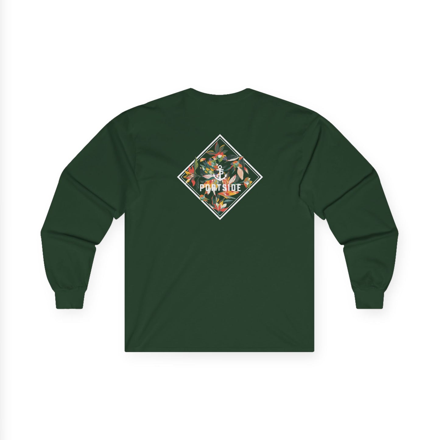 Floral Logo Heavy Cotton Long Sleeve