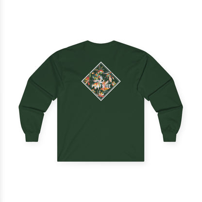 Floral Logo Heavy Cotton Long Sleeve