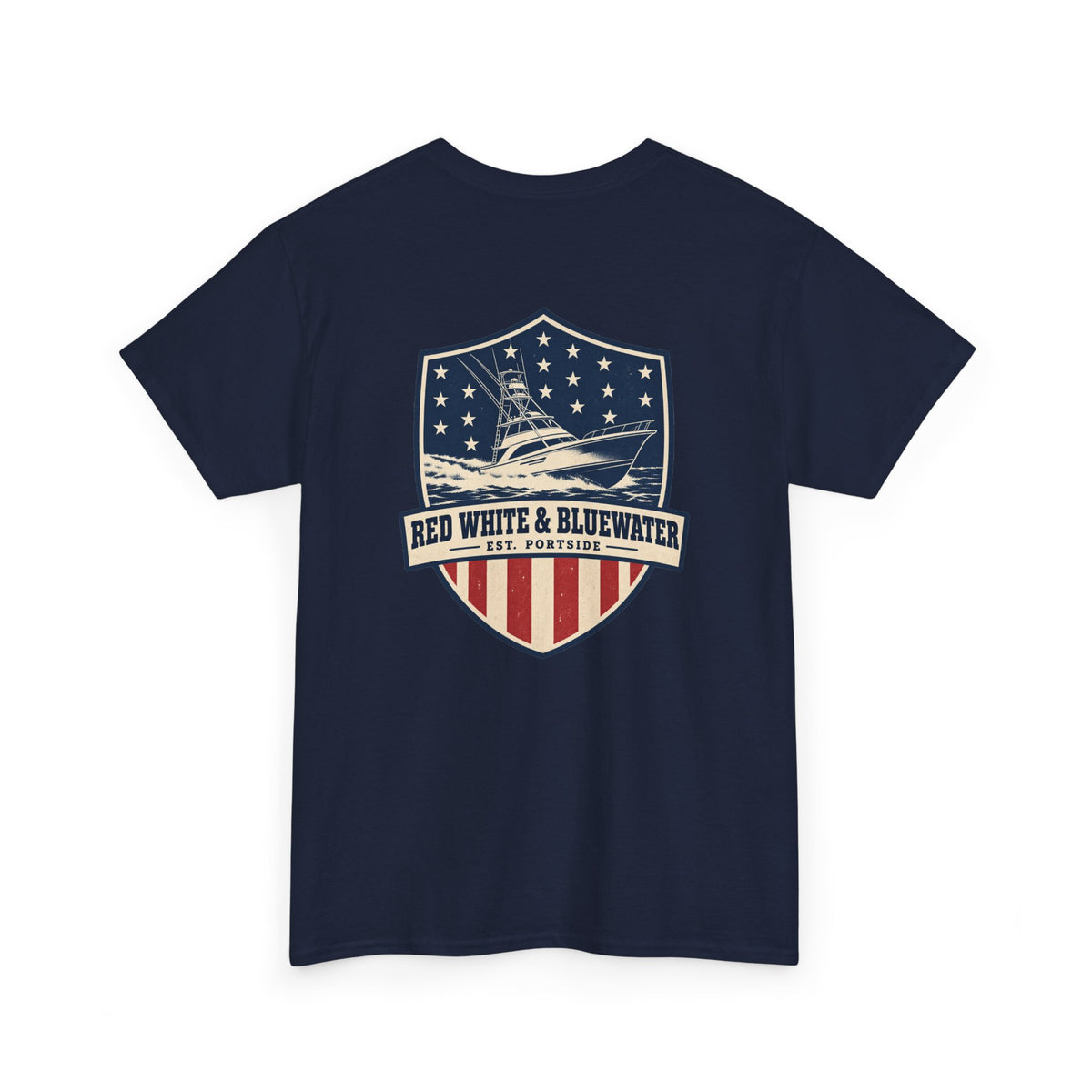 Red White & Bluewater Heavy Cotton Tee