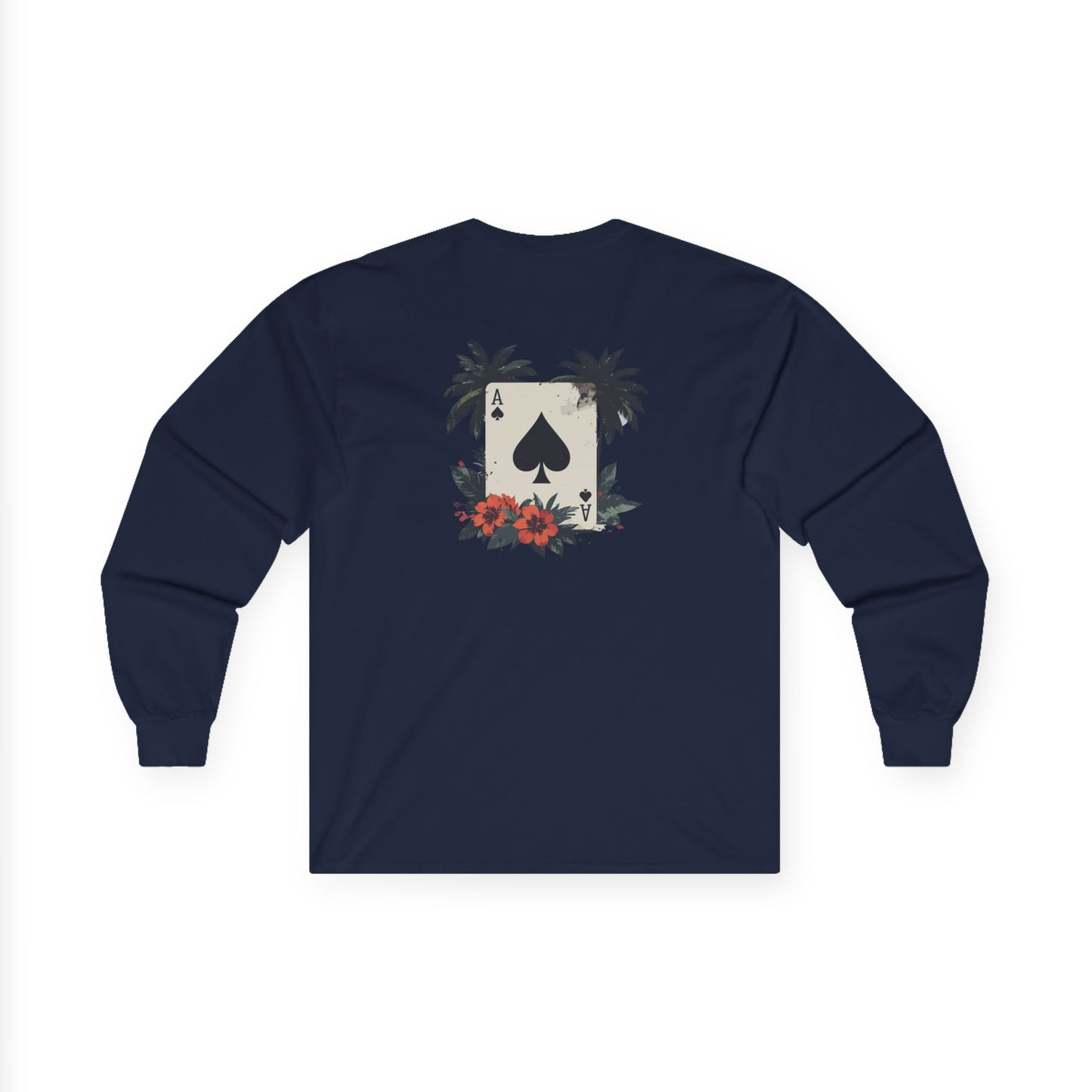 Ace of Spades Palm Tree Heavy Cotton Long Sleeve