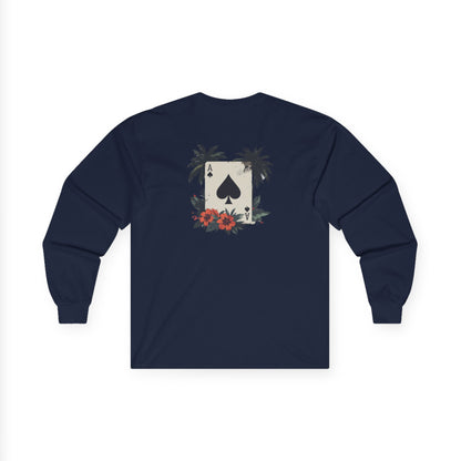 Ace of Spades Palm Tree Heavy Cotton Long Sleeve