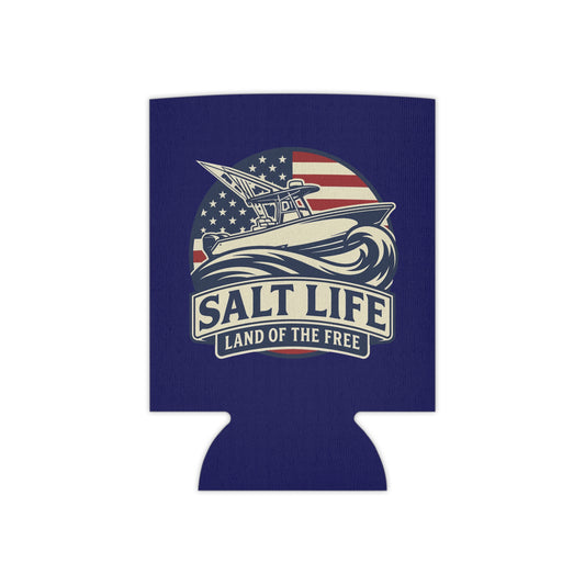 Salt Life "Land of the Free" Patriotic Boat Koozie
