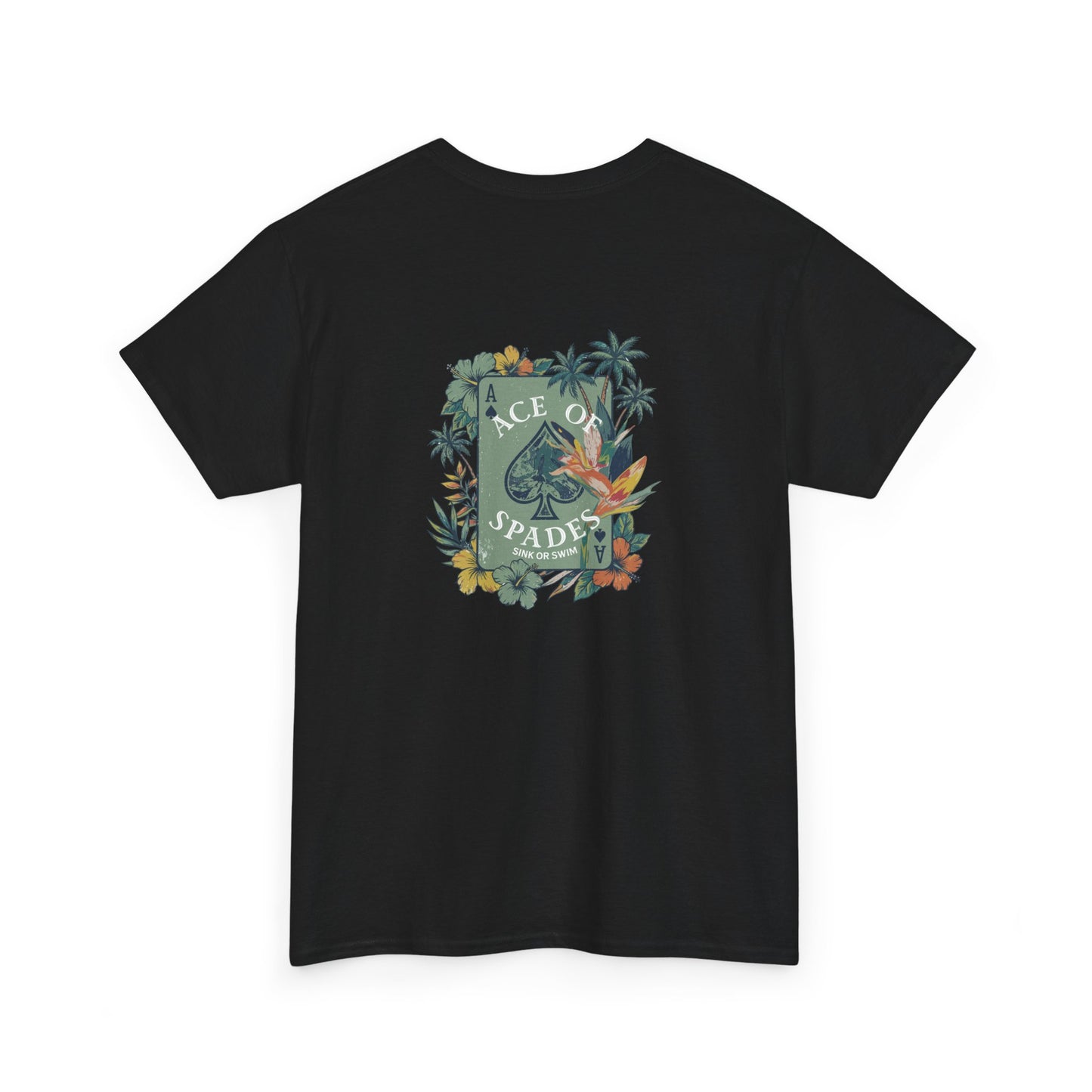 Ace of Spades Floral Heavy Cotton Tee