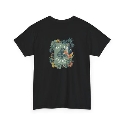 Ace of Spades Floral Heavy Cotton Tee