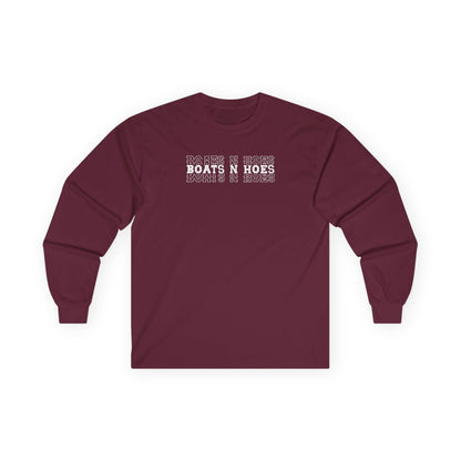 "Boats N Hoes" Heavy Cotton Long Sleeve