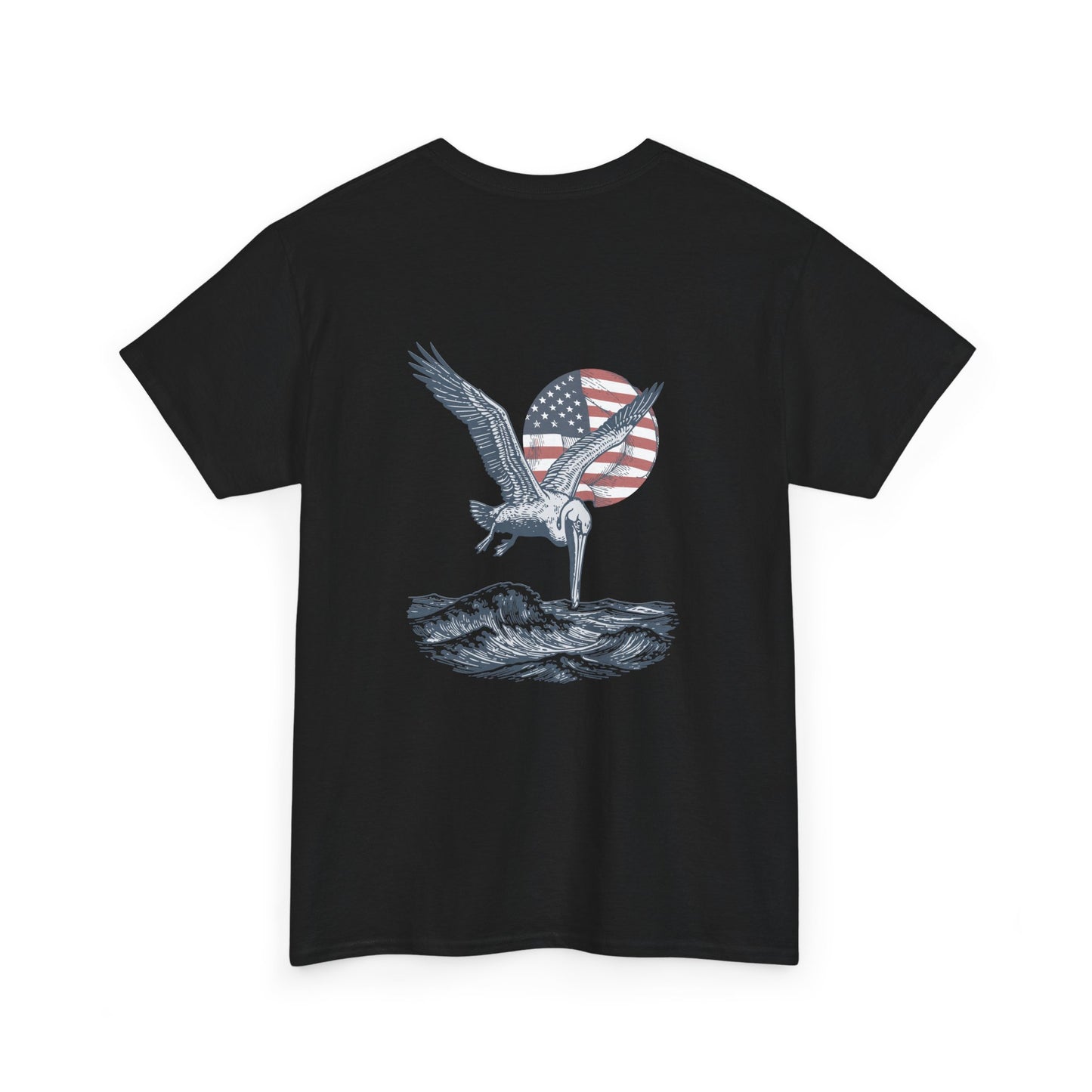Patriotic Pelican Heavy Cotton Tee