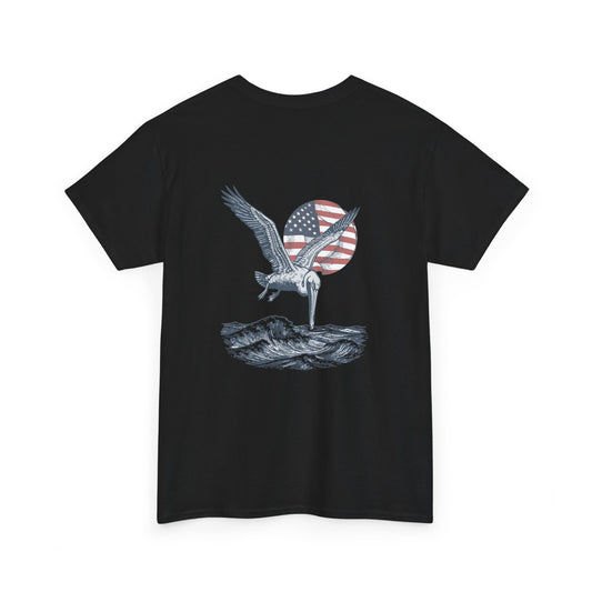 Patriotic Pelican Heavy Cotton Tee