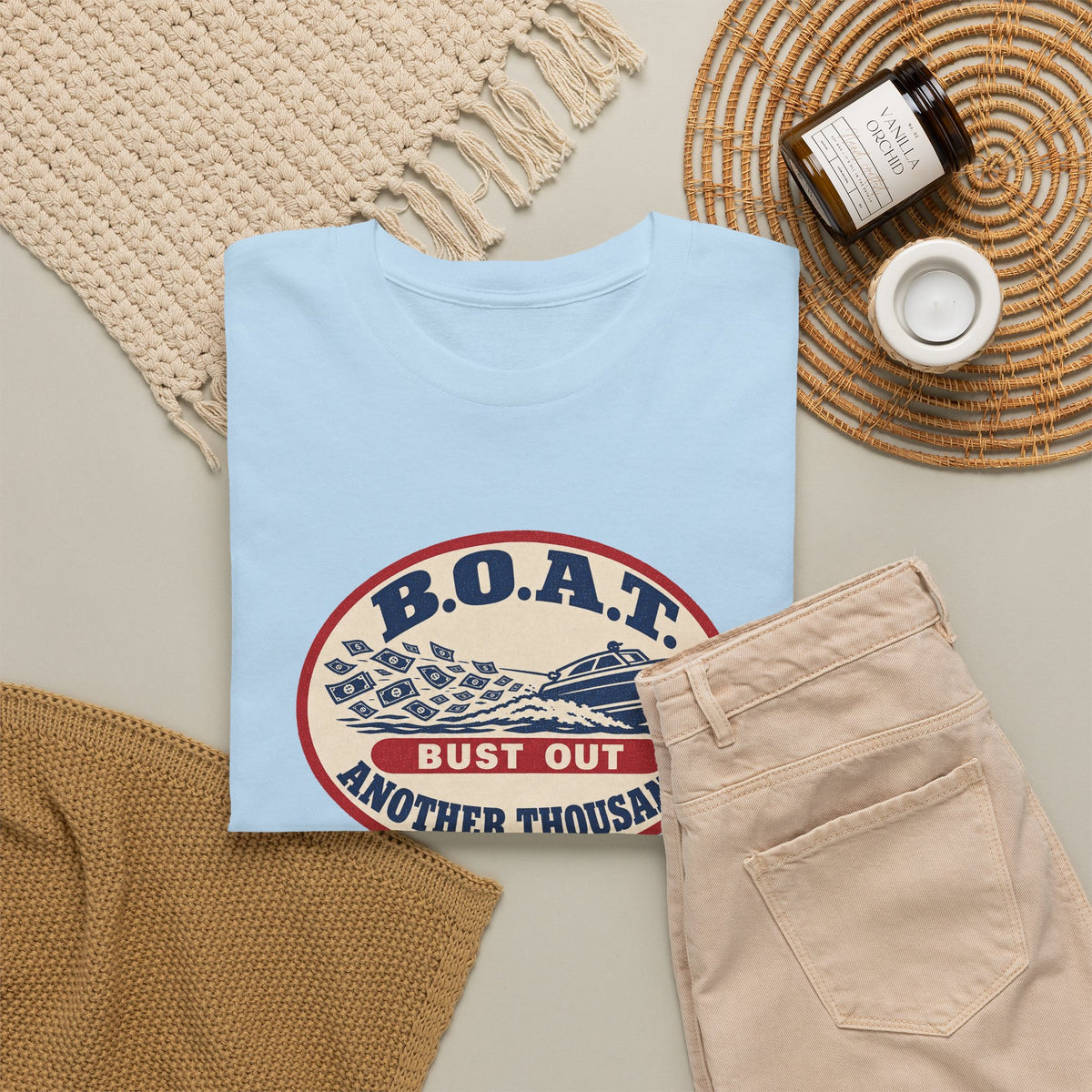 B.O.A.T. Bust Out Another Thousand Heavy Cotton Tee