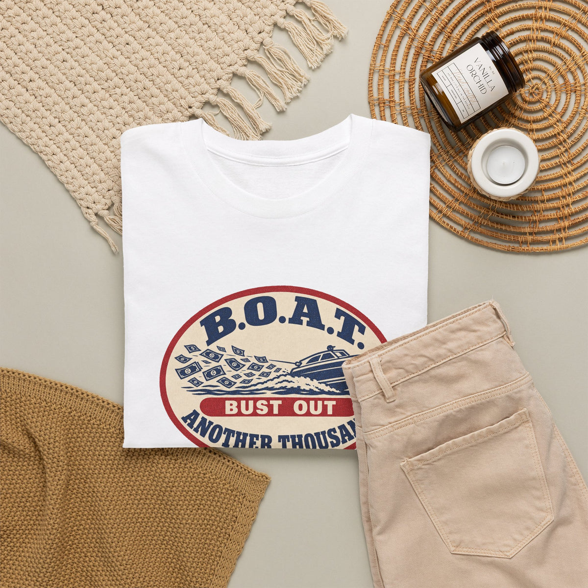 B.O.A.T. Bust Out Another Thousand Heavy Cotton Tee