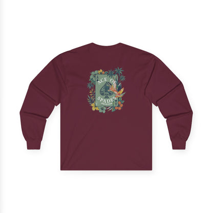 Ace of Spades Floral Heavy Cotton Long Sleeve
