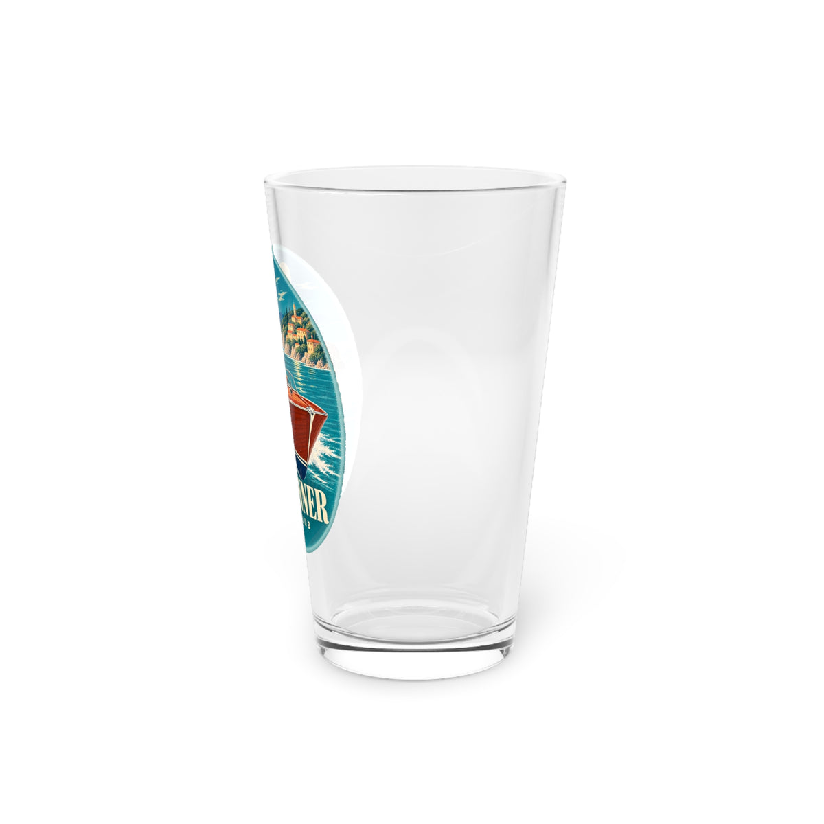 Rum Runner Social Club Pint Glass, 16oz