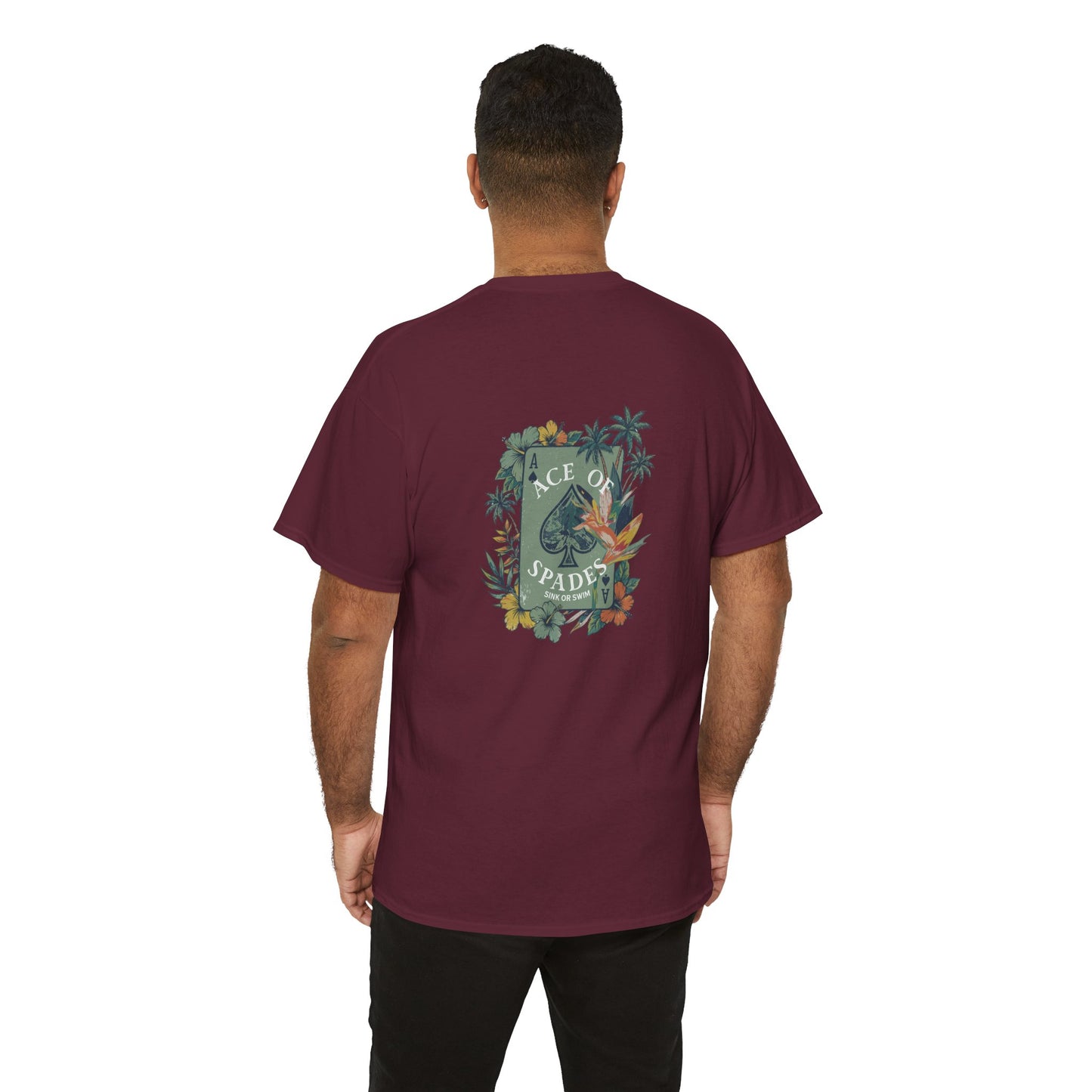 Ace of Spades Floral Heavy Cotton Tee