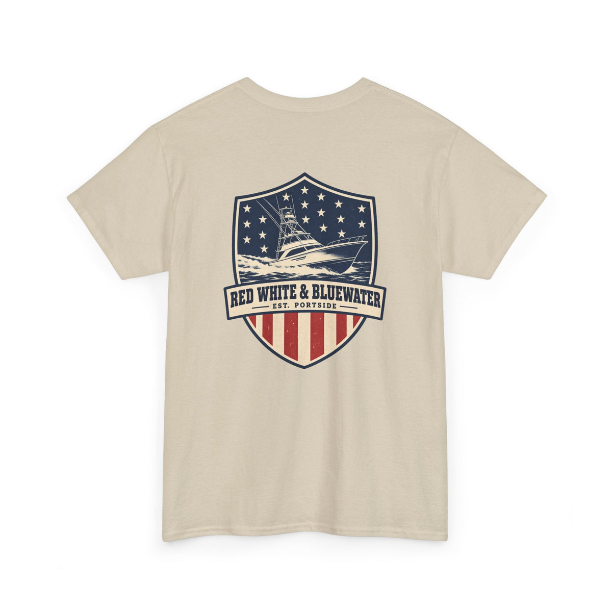 Red White & Bluewater Heavy Cotton Tee