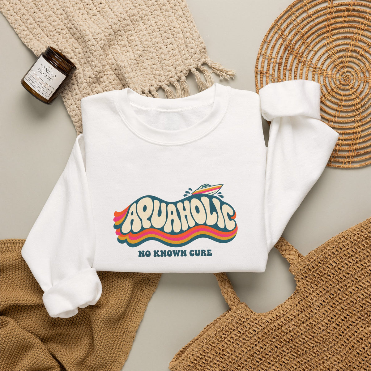 Aquaholic Heavy Blend Crewneck Sweatshirt