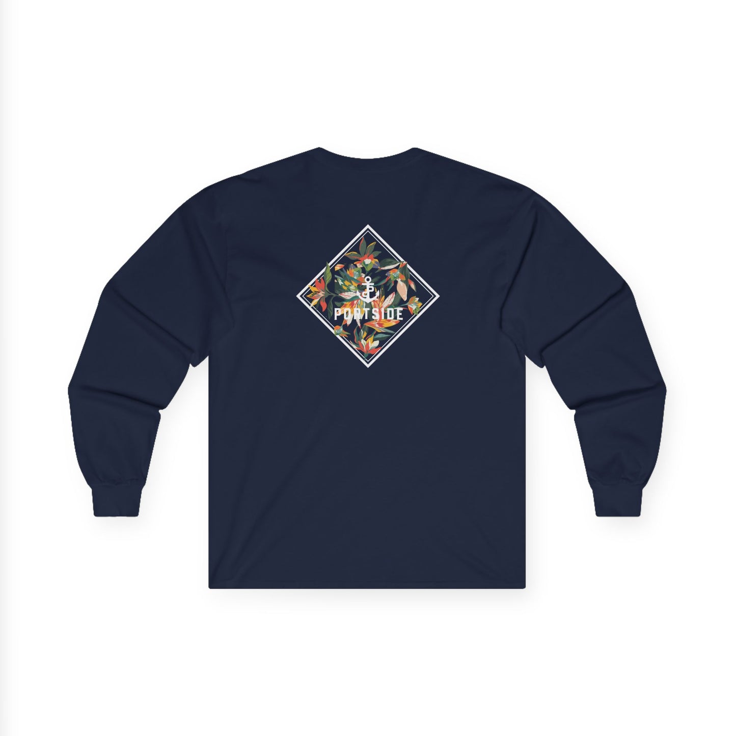 Floral Logo Heavy Cotton Long Sleeve