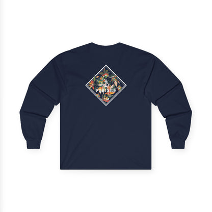 Floral Logo Heavy Cotton Long Sleeve
