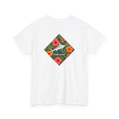 Floral Marlin Heavy Cotton Tee