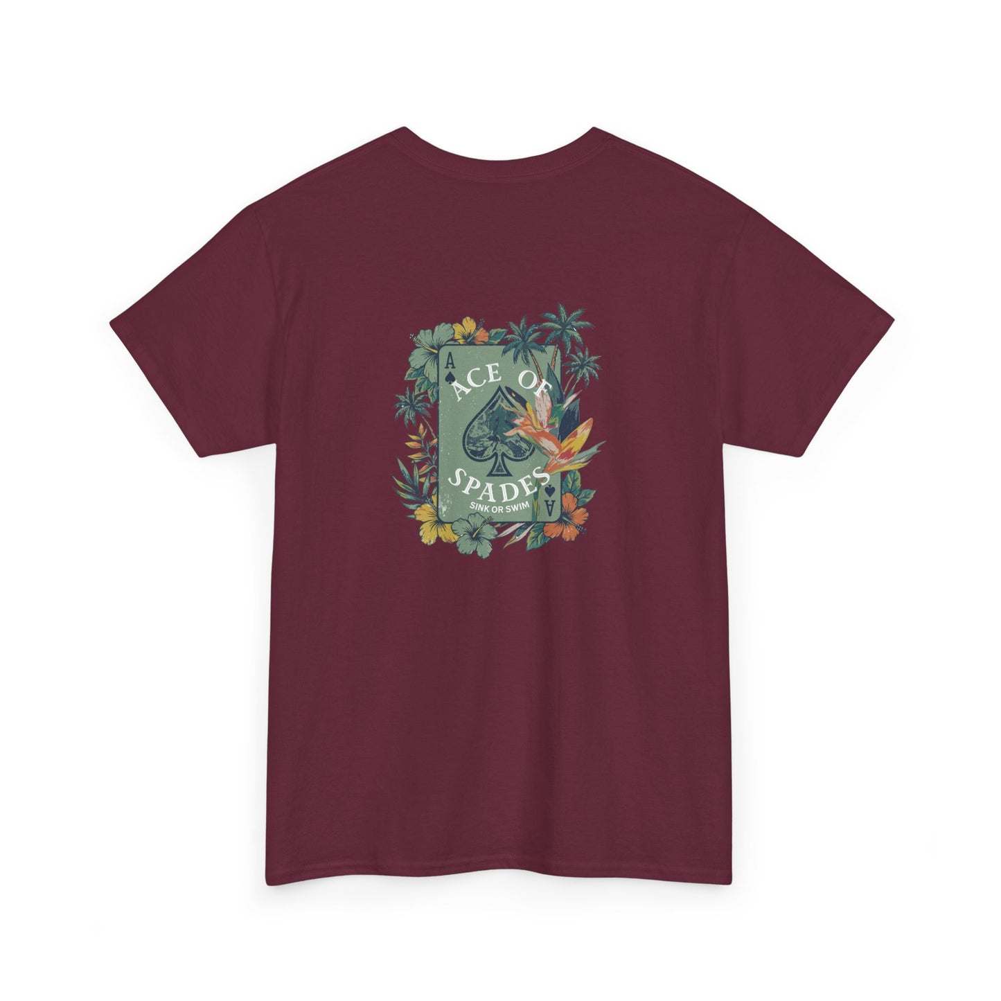 Ace of Spades Floral Heavy Cotton Tee