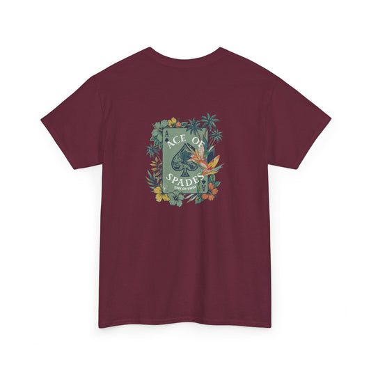 Ace of Spades Floral Heavy Cotton Tee
