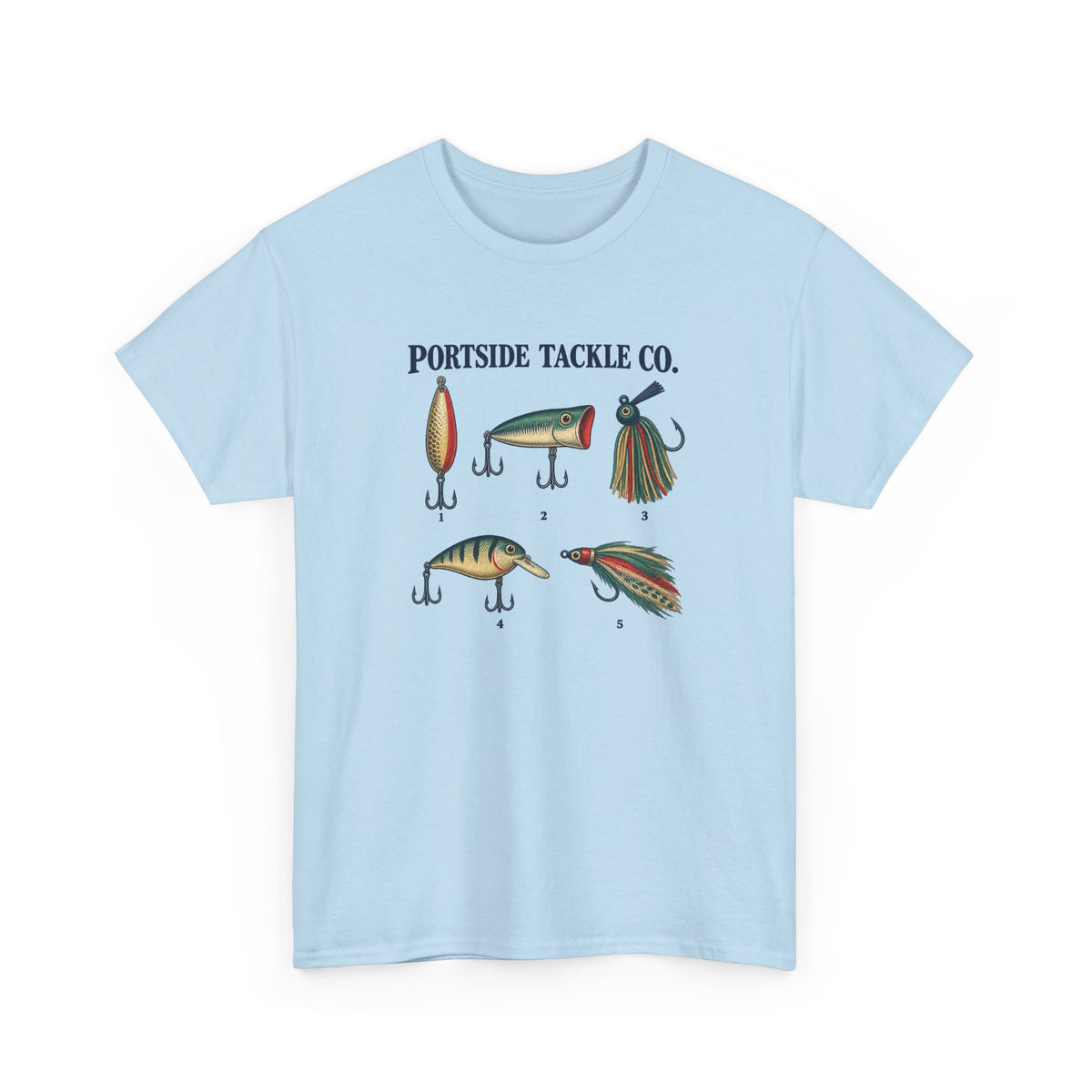 Portside Tackle Co. Lures Heavy Cotton Tee