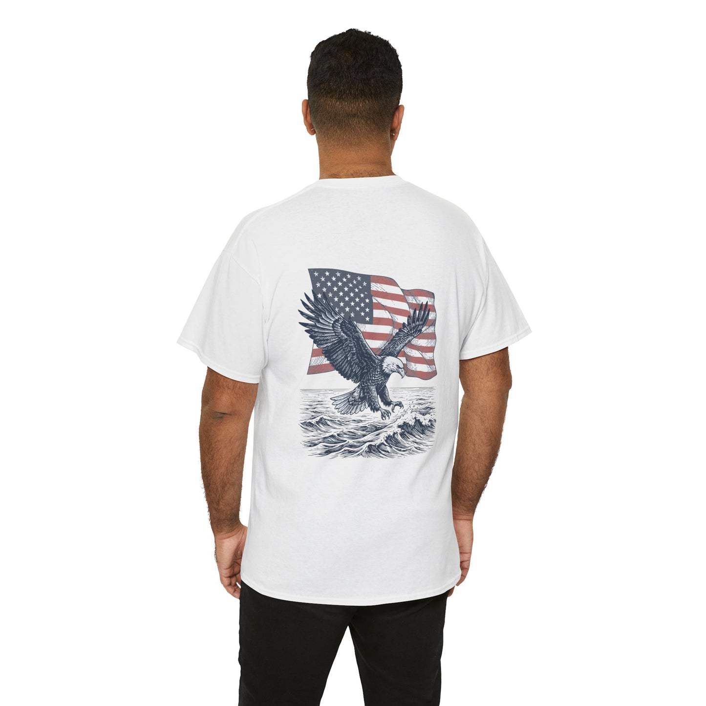 Patriotic Eagle Heavy Cotton Tee
