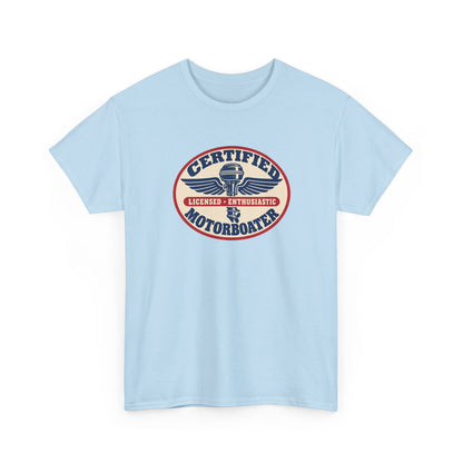 Certified Motorboater Heavy Cotton Tee