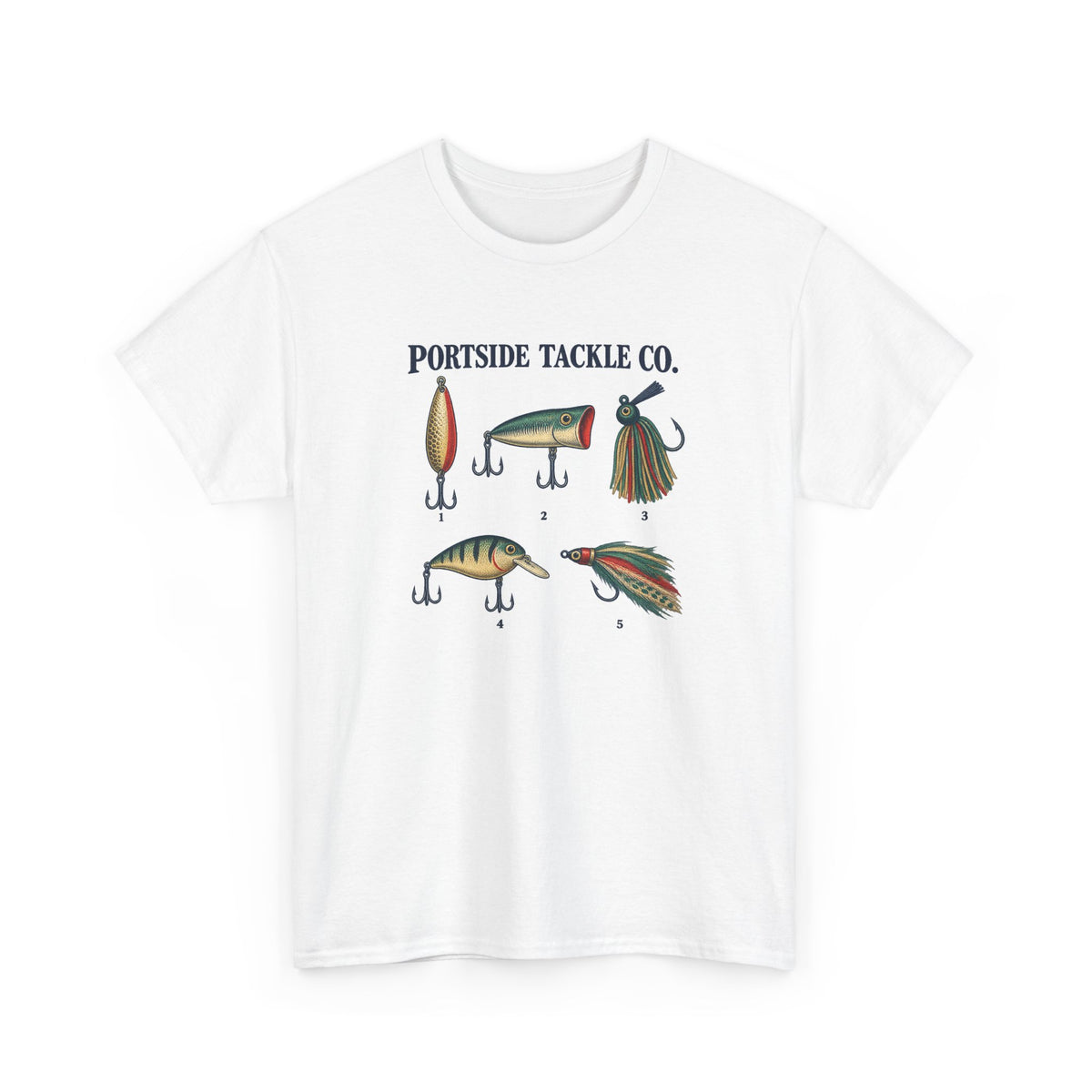 Portside Tackle Co. Lures Heavy Cotton Tee