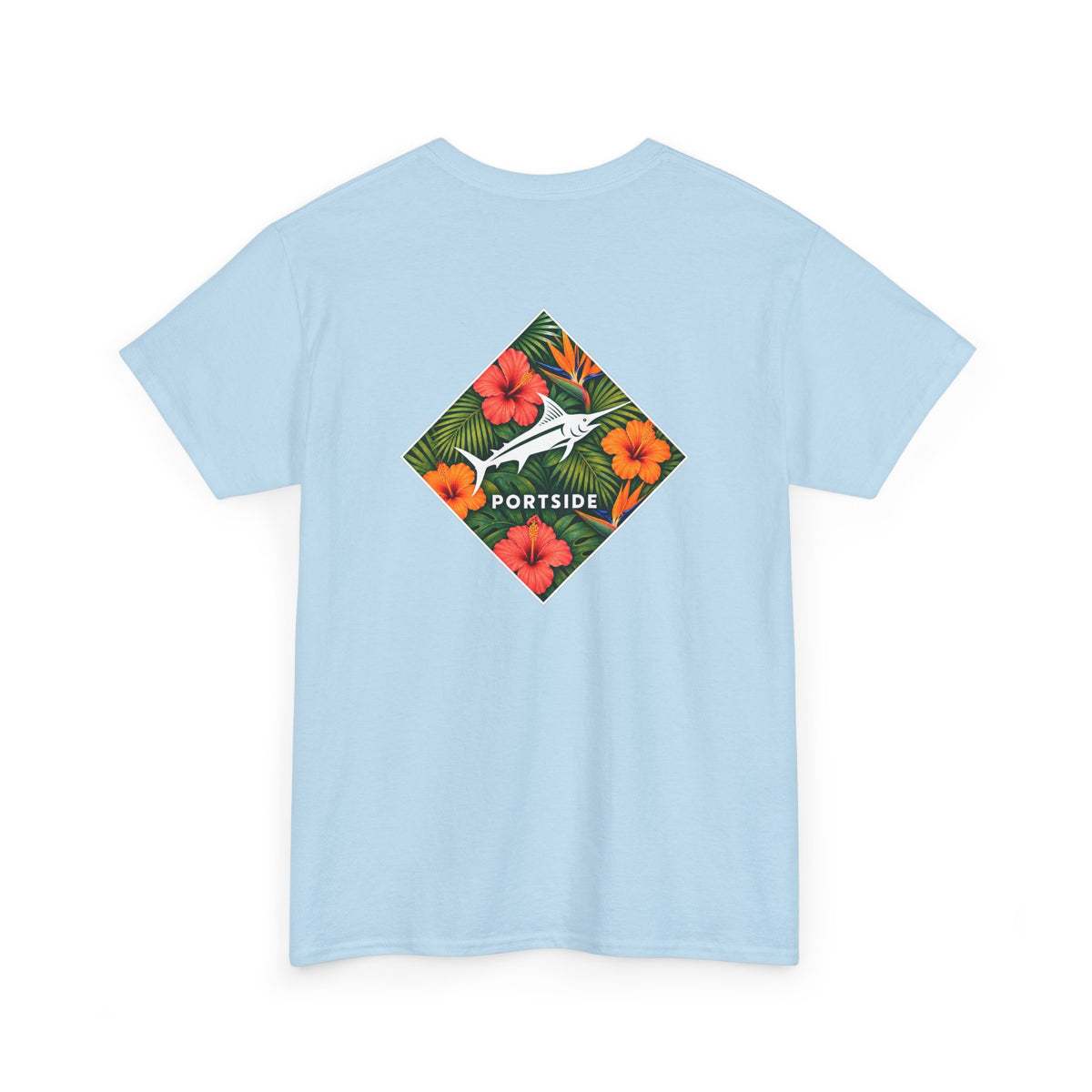 Floral Marlin Heavy Cotton Tee