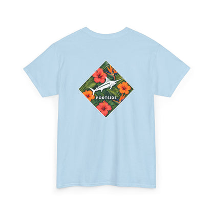 Floral Marlin Heavy Cotton Tee