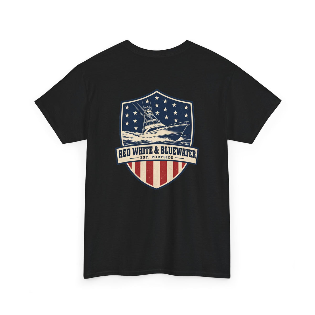 Red White & Bluewater Heavy Cotton Tee