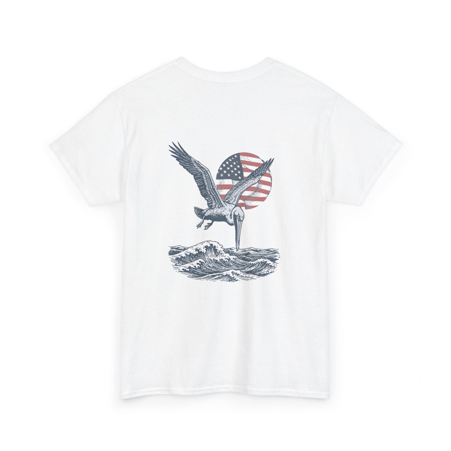 Patriotic Pelican Heavy Cotton Tee