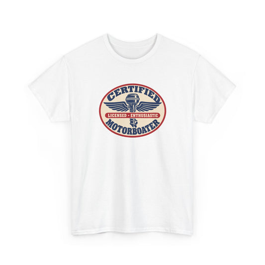 Certified Motorboater Heavy Cotton Tee