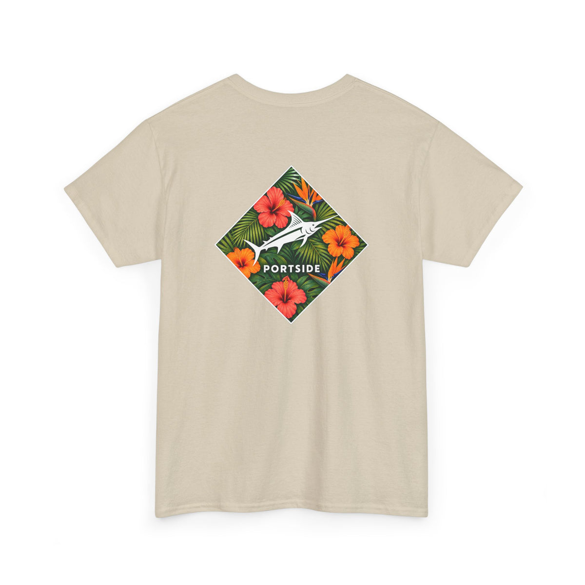 Floral Marlin Heavy Cotton Tee