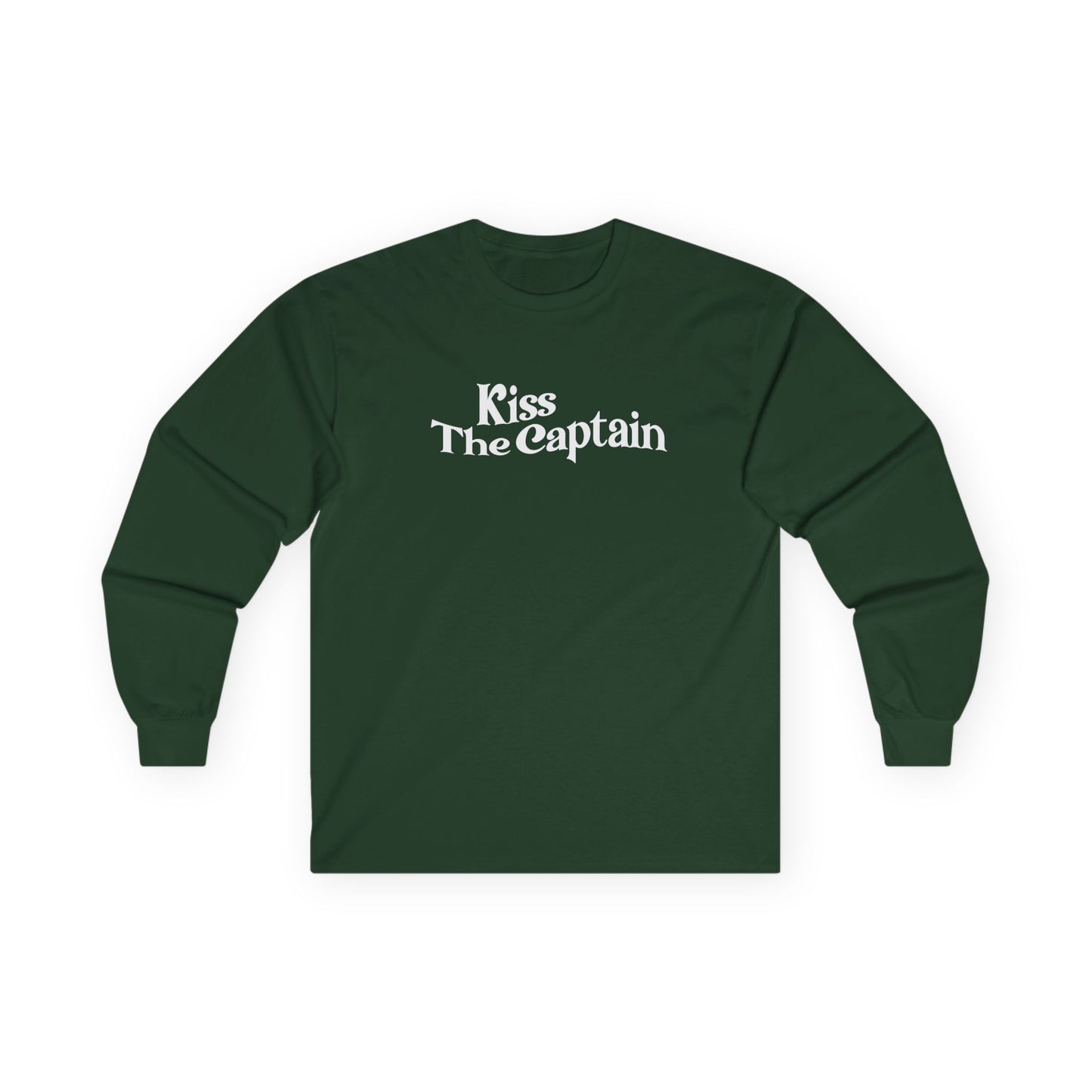 "Kiss The Captain" Heavy Cotton Long Sleeve