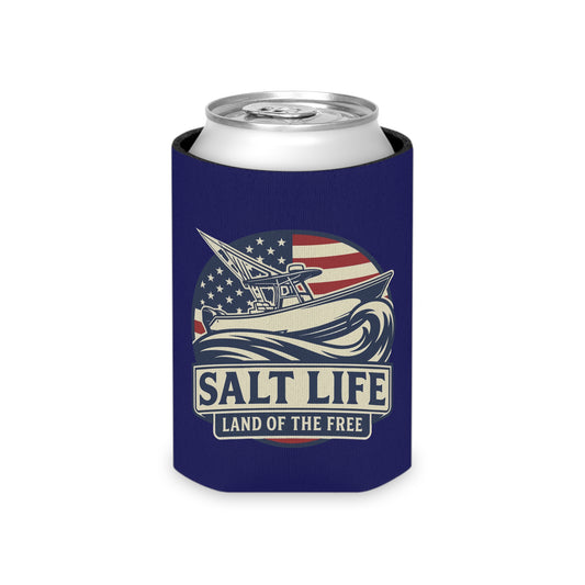 Salt Life "Land of the Free" Patriotic Boat Koozie