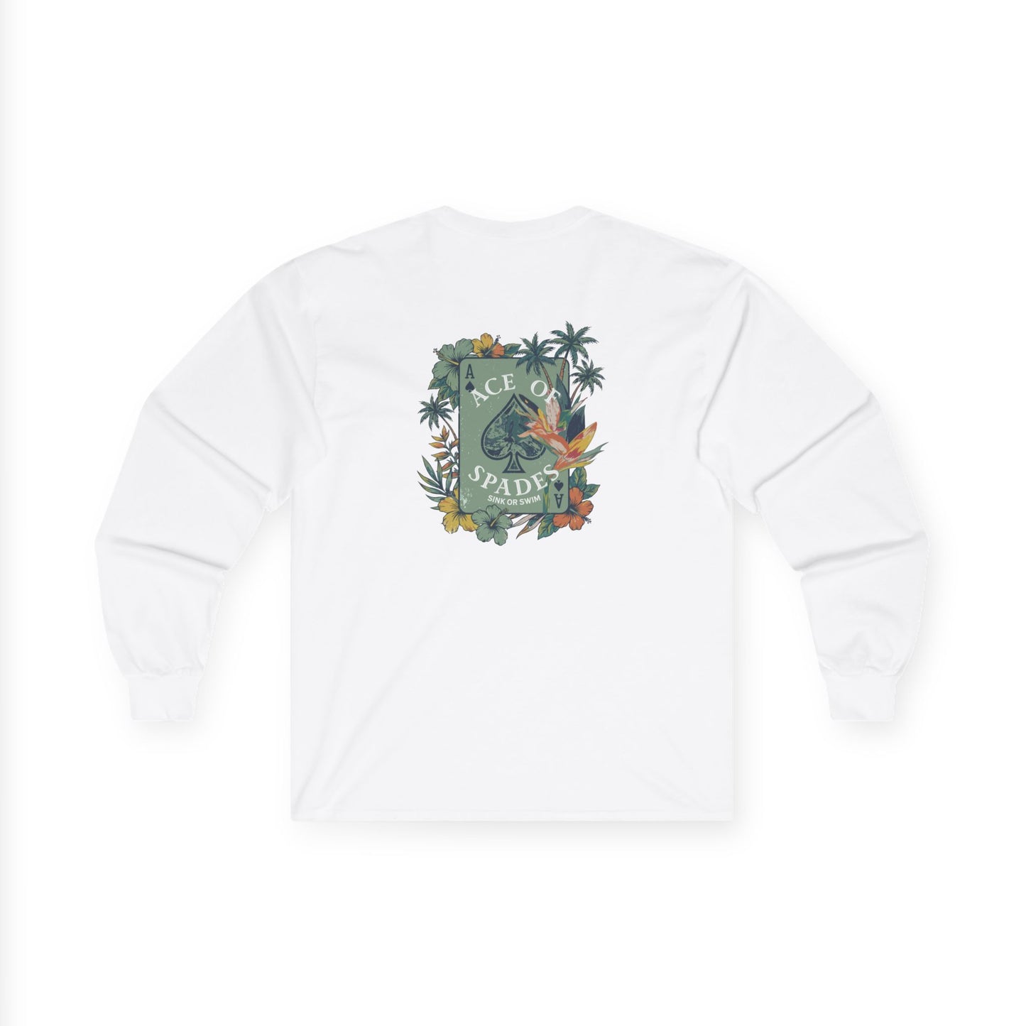 Ace of Spades Floral Heavy Cotton Long Sleeve